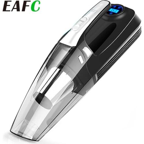 4 in 1 Multi Function Car Vacuum Cleaner with Digital Display Portable Car Dual Use Car Auto Inflatable Pump Air Compressor