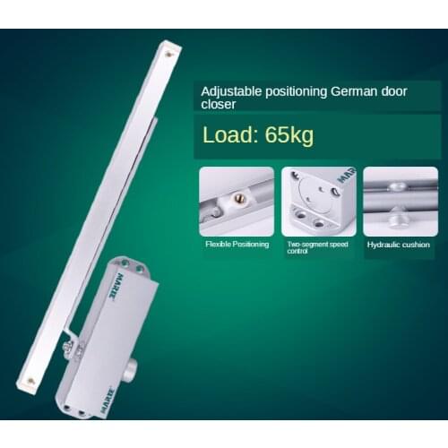 Automatic Door Closer Door Closer Hydraulic Buffer 90 Degrees External Positioning Home Door Spring 40-65KG