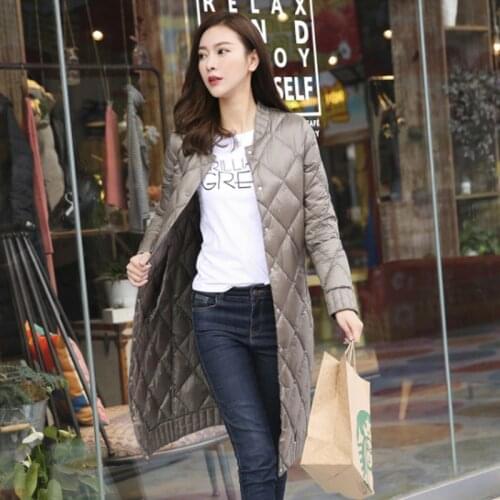 Camel/black/orange color winter duck down jacket women long coat parkas thickening Female stand collar high quality Warm Clothes