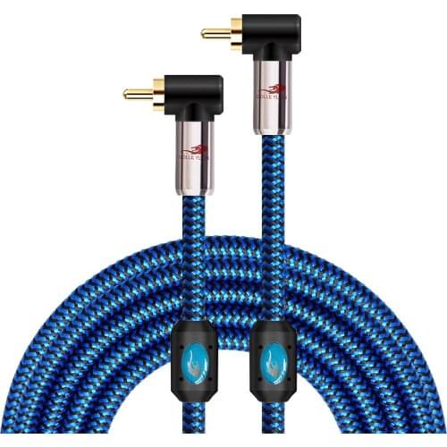 RCA Male Digital Coaxial Subwoofer Audio Cable Amplifier HDTV Video Receiver Speaker Home Theater Shielded Cords