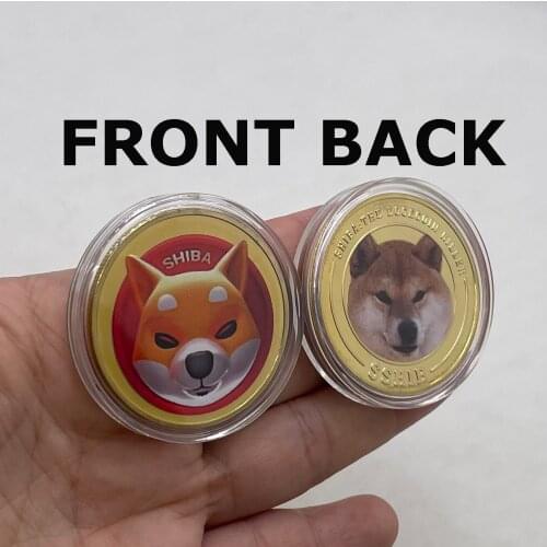 D18 Cool Dogecoin Killer Shiba Inu Coin CRYPTO Metal Gold & Silver Plated Physical Shib Doge Killer Souvenir Commemorative Coins
