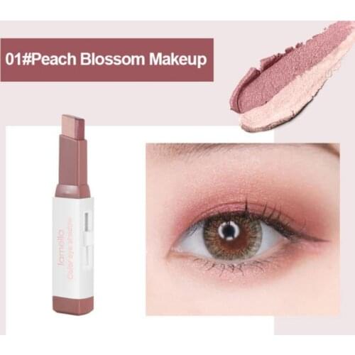 Two-color Eyeshadow Stick High-gloss Lying Silkworm Pen Pearlescent Waterproof Novice Lazy Eye Shadow Pencil Makeup TSLM1