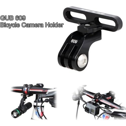 GUB 609 Sport Bicycle Camera Holder MTB Road Bike Handlebar Extender CNC Aluminum Alloy Flashlight Bracket Gopro Camera Mount