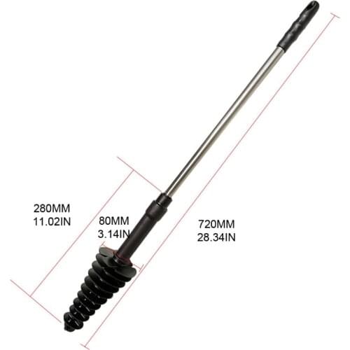 Sewer Pipe Clogging Piston Type Dredge Device Long-Handled Toilet Flexible Brush Plunger Household Tool