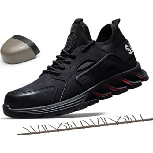 Men Steel Toe Work Safety Shoes Luxury Brand Designer Sneakers Puncture Proof Boots Comfortable Industrial Indestructible Shoes