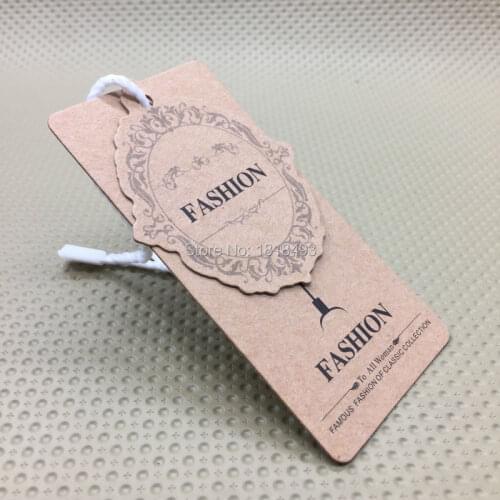 Customize clothing kraft paper hang tag/garment bag printed tags/cardboard tags/clothing label printing/trademark/logo/brand