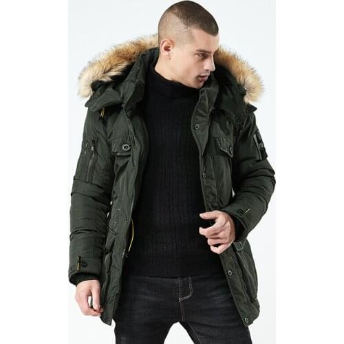 New 2019 Casual Classic Winter Jacket Men Warm Padded Hooded Overcoat Fashion Brand Outerwear Parkas