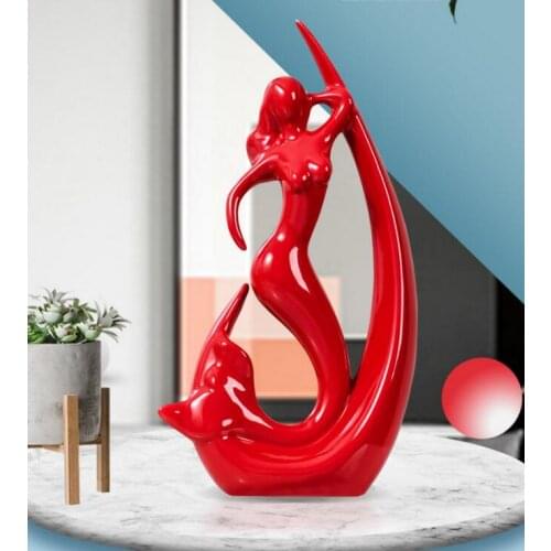 New Modern Ceramic Crafts Beauty angel Wedding Gift Fashion Home Bedroom Decoration Ornaments