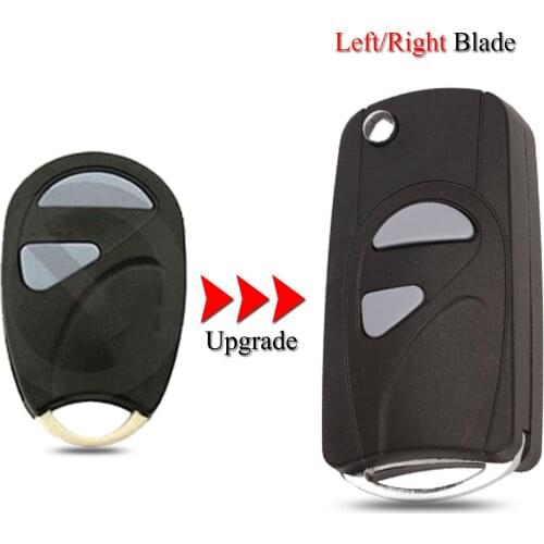 Kutery 10pcs/Lot Upgrade Folding Car Key Shell For Suzuki Wagon R 2Buttons With Left/Right Blade Remote Car Key Cover Case