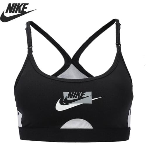 Original New Arrival NIKE AS W NK DF INDY CB LOGO BRA Womens Sports Bras Sportswear
