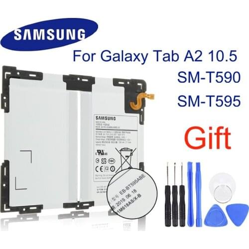 Original Replacement Samsung Battery For Galaxy Tab A2 10.5 SM-T590 T595 SM-T835 EB-BT595ABE Genuine Tablet Battery + tools