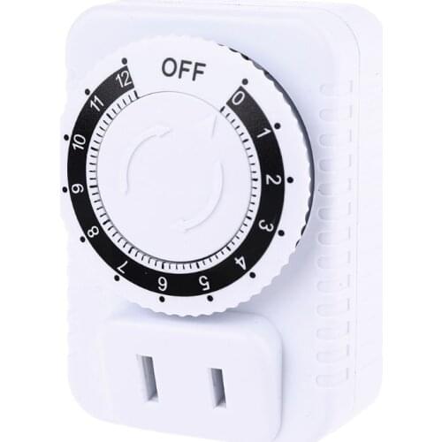 13MA AC 110V 12 Hour Mechanical Plug Switch Timer Socket for Home Appliances Control