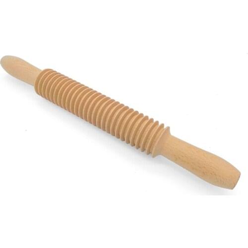 NHBR Noodles Rolling Pin Noodle Cutter Thread Rolling Pin Pasta Stick Noodle Cutter Pattern Noodle Stick Beech