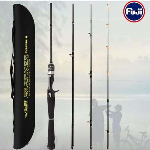 TSURINOYA Fishing Rod PARTNER 1.98m 2.13m ML M Portable Universal Rods FUJI Guide Rings Accessories Bass Sea Bass Lure Rod