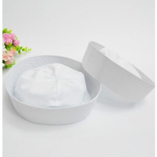 Vintage Sailor Hats Military Caps White Navy Army Hat with Anchor Fancy Cosplay Dress Accessories Adult Child Military Hats