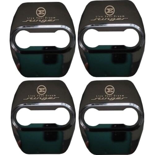 4pcs Car Accessories E Stinger Car Door Lock Protective Cover For KIA Stinger E Ceed Cerato RIO Sportage Soul K3 Stinger Sticker