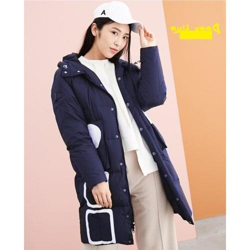 2020 Womens Down Jackets Hooded White Duck Winter Coat Padded Warm Women Parka Casual Female Jacket Abrigo Mujer WXF400