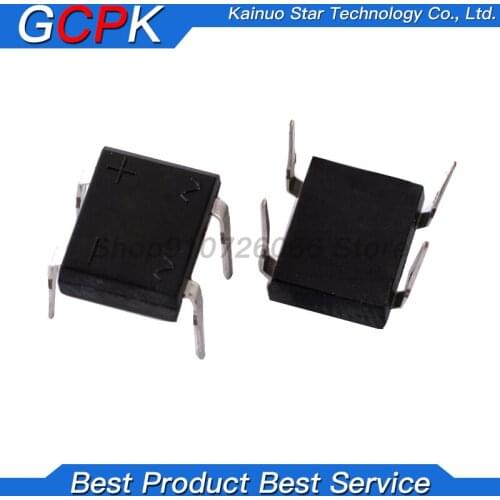 100pcs MB6S MB6M MB10S MB10M MB6F 0.5A 600V Single Phases Diode Rectifier Bridge new original