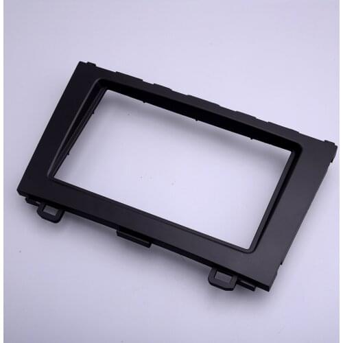 2 Din Stereo Radio Fascia Dash Panel Frame Trim Kit Moulding Black Plastic Fit for Honda CRV 2007 2008 2009 2010 2011