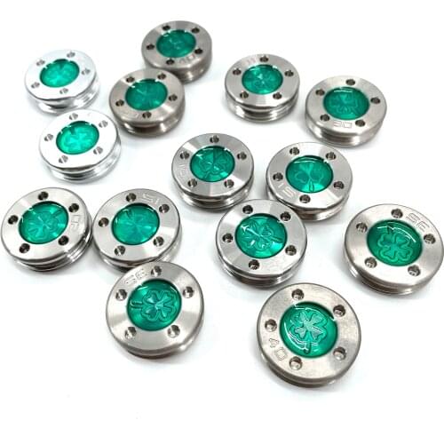 2pcs, 5g/10g/15g/20g/25g/30g/35g/40g Silver/Green Lucky Four-Leaf Shamrock Clover Weights for Titleist Scotty Cameron Putters