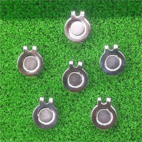 9pcs/lot Golf Hat Clips With Magnetic Visor Cap Clip For Golf Ball Mark Alloy Golf Accessories Golf Gift Clips New