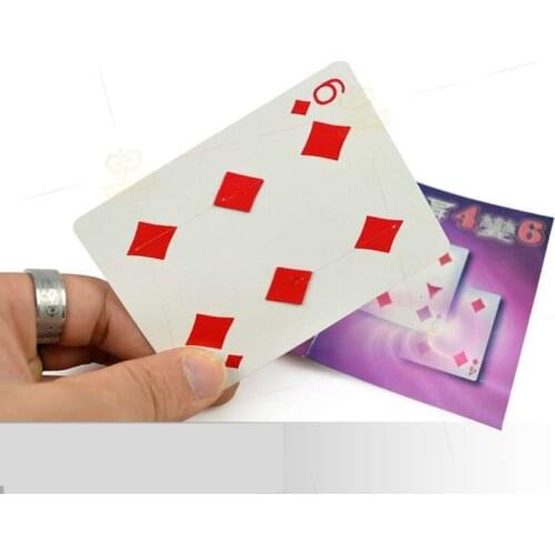 Free Shipping Magic Tricks Cards Fantastic 4 To 6 Moving Point Card For Magician Gimmick Illusions