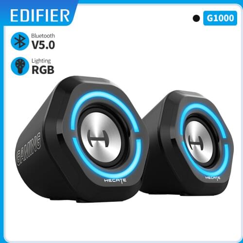EDIFIER HECATE G1000 Bluetooth Speaker USB/AUX Inputs Wireless Bluetooth 5.0 2.5 inch Full-range Drivers Deep Bass RGB Lighting