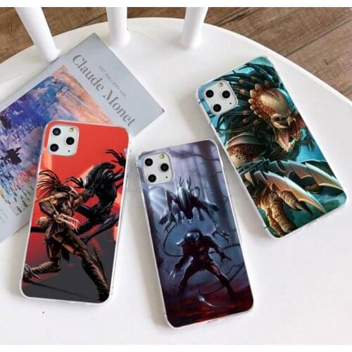 Alien Vs Predator Phone Case For iphone 12 11 Pro Max Mini XS Max 8 7 6 6S Plus X 5S SE 2020 XR Silicone Soft cover