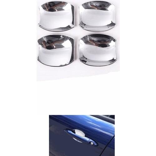 Chrome ABS Exterior Door Handle Bowl Cover Trim for Alfa Romeo Giulia 2017-2020