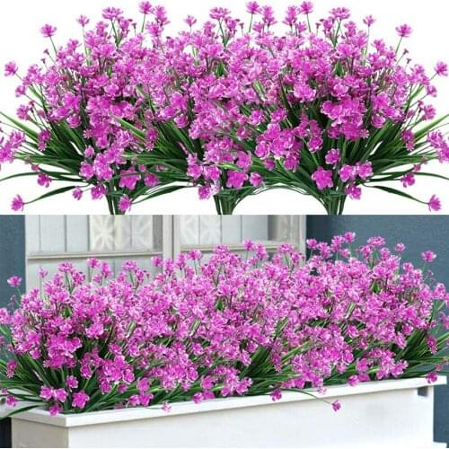 Artificial Flowers Artificial Bouquet Phalaenopsis Fake Flower No Fade Plants Porch Window Kitchen Office Table Home Decoration