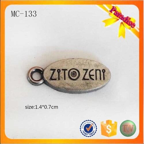 MC133 custom fashion silver metal engraved jewelry bracelet tags