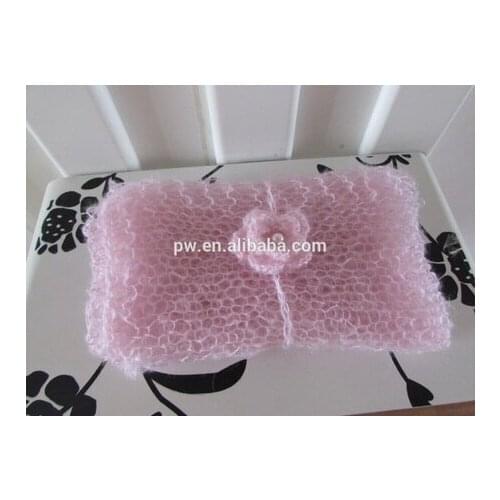 Crochet Mohair Baby Wraps Baby Carrier Swaddle Baby Knitted Blanket Baby Swaddle Photo Props