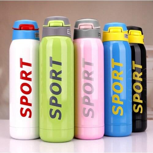 Stainless Steel Non-slip Insulation Water Bottle Portable Water Flask Straw Cup For Hiking Anti-slip Sport Fitness Cup For Home