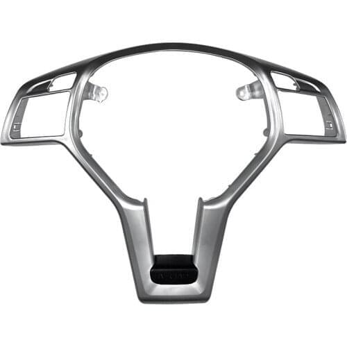 Car Steering Wheel Frame Trim Cover for Mercedes Benz A C E GLA CLA CLS Class W176 W204 W212 X156 C117 Silver