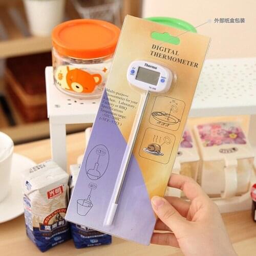 Food thermometer Kitchen food oil meter Milk thermometer Water temperature meter Probe barbecue baking electronic thermometer