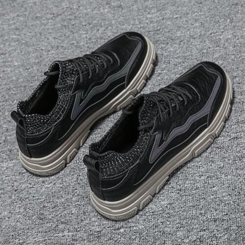 Casual Sneaker Men Shoes Ankle Boots Home Mens Dress For Vintage Black Leather Military Mens Boot Chelsea