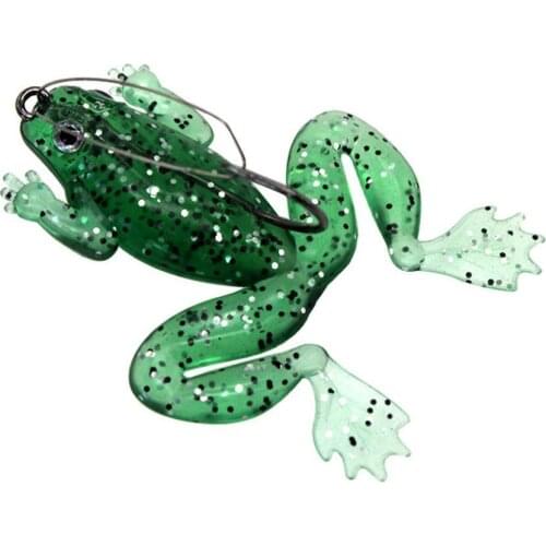 Fishing Lure Artificial Fishing Silicone Bait Frog Soft Frog Lures With Fishing Lure Fishing Tackle Hook K7R4