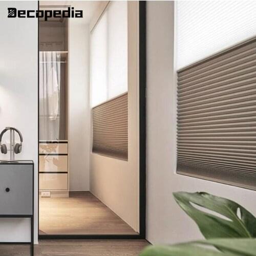 Made-to-order Honeycomb Blinds Cordless Non-woven Fabric Pull Push Control Cellular Shades Half All Blackout for Windows