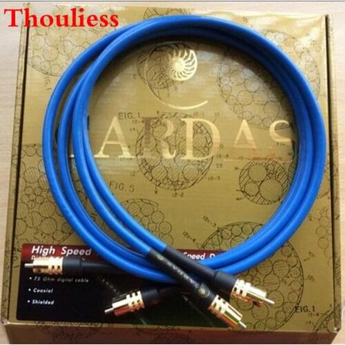 Thouliess Pair HIFI Rhodium Plated RCA Socket Cardas Clear Light Wire Cardas RCA Interconnect Audio Cables for CD DVD Player