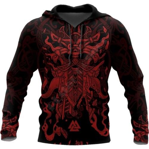 Viking Odin 3D Printed Sweatshirt zipper hoodies women For men Pullover Cosplay Costumes