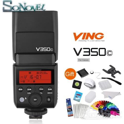 Godox V350C Camera Flash TTL HSS 1/8000s 2.4G Built-in Receiver with Built-in 2000mAh Li-ion Battery Speedlite for Canon Camera