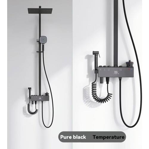 Черные душевые системы WJNMONE China At AliExpress
