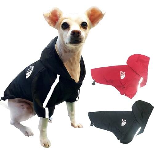 Winter Warm Jacket Pet Clothes Puppy Coat The Dog Face Waterproof Reflective Clothing For Small Medium Dogs Cat Pet Apparel