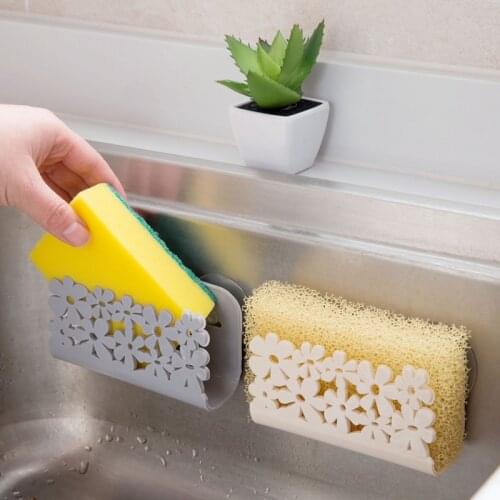 1pc Flower Shape Kitchen Sink Sponge Holder Drain Rack Kitchen Accessories Kitchen Gadgets Accesorios De Cocina Keukenhulpjes