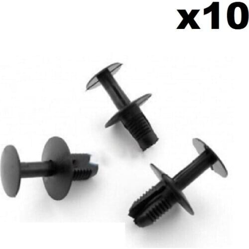 10x For Volvo Plastic Bumper Clips, Engine Undertray Clips & Wheel Arch Lining Clips