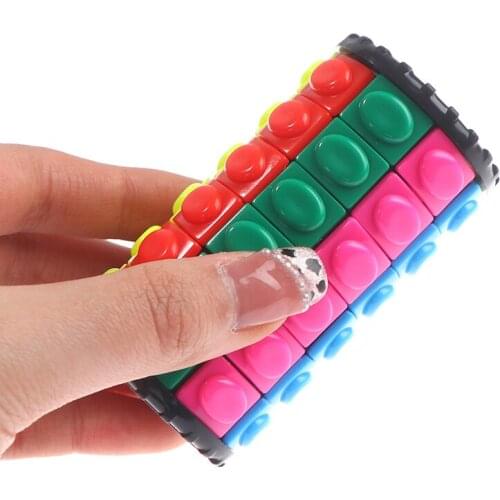 4 Styles 3D rotating cylinder colorful childrens educational toys adult sensory toys