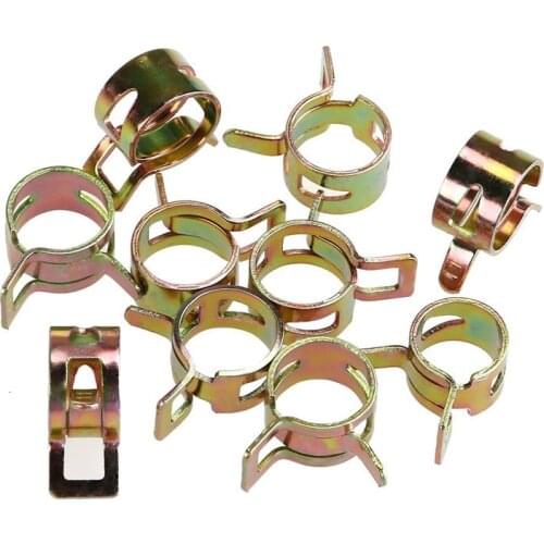 60 Pcs 6-15mm Spring Clips Fuel Oil Water Hose Clips Pipe Tube Clamps Fastener
