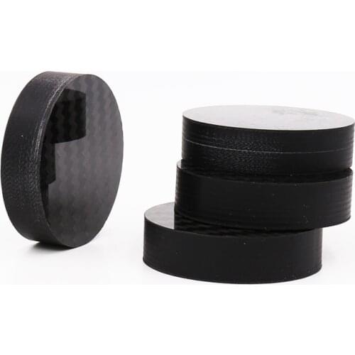 8PCS VIB4010 Black Carbon Fiber Speaker Isolation 40x10mm Spike Base Pad Shoe Feet Hifi