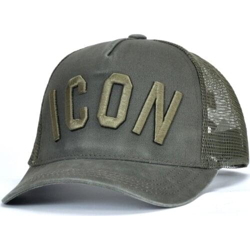 DSQICOND2 Maple Leaf Mesh Baseball Cap DSQ2 Letters High Quality 2021 Cap Custom Design ICON Logo Cap Bonnet Homme Dad Hat