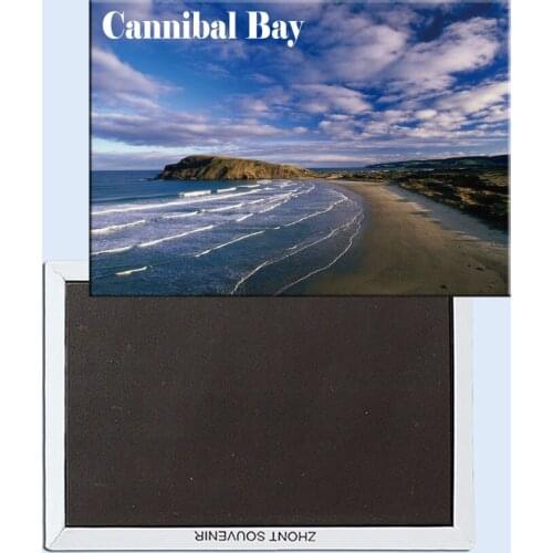 Cannibal Bay, South Island, New Zealand, Refrigerator magnet, Tourist souvenirs, Home creative ornaments 24651